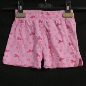 DISNEY PRINCESS | 2T | Pink Cotton Shorts W/ Flower and Crown All-Over Print